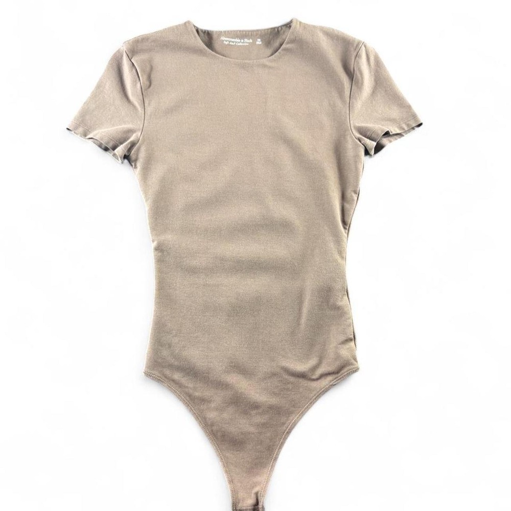 Abercrombie Soft as F Tan Bodysuit (XS)